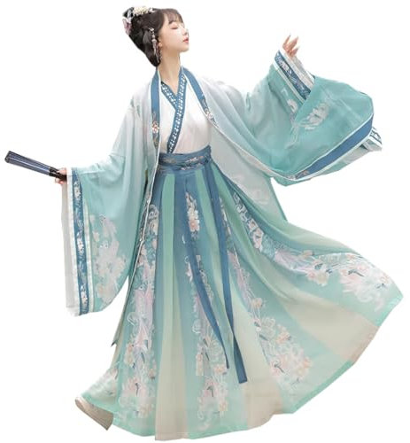Ez-sofei Costume traditionnel chinois pour femme - Robe Hanfu (bleu, S)