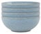 Denby - Elements Blue Coupe Cereal Bowls Set of 4 - Dishwasher Microwave Safe Crockery 820ml 17cm - Blue Ceramic Stoneware Tableware - Chip & Crack Resistant Soup Bowls