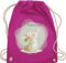 Turnbeutel Rucksack - Süßer Hase mit Name personalisiert I Hasen Geschenk Bunny I Rabbit I Kaninchen - Unisize - Fuchsia - mädchen personalisierter beutel kinder hasenmotiv ostern stoffbeutel