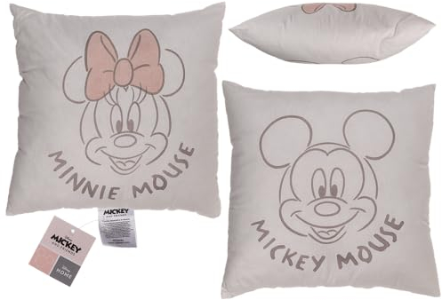 Out of the blue Deko-Kissen,Disney,Minnie&Mickey 40 x 40 cm, Hülle: 100% Baumwolle, Füllung: 100% Polyester