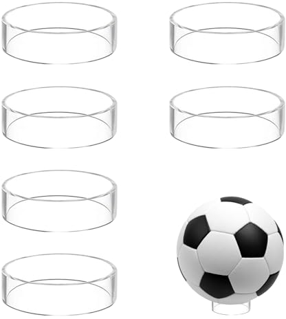 thirei Acryl Ballhalter, 6 Stück Ballständer Ballhalterung, für die Darstellung von Basketball, Fußball und Volleyball
