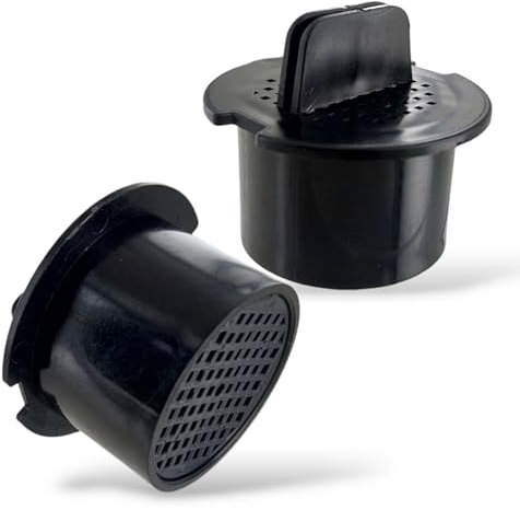 2 x DEKAROX Kohlefilter Luftfilter 51mmØ rund für Liebherr 7433243 Set für Weinkühlschrank Weinlagerschrank KühlGefrierKombination