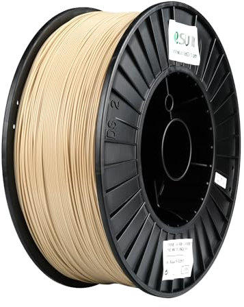 eSUN PLA+ Filament 1.75mm, 3D Drucker Filament PLA Plus, Maßgenauigkeit +/- 0.03mm, 3kg Spule (6.6 LBS) 3D Druck Filament für 3D Drucker, Weißer Knochen