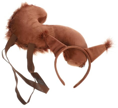 WOFASHPURET Plüsch-eichhörnchen-haarreif- -set Jungen- und Mädchen-eichhörnchen-kostüm für Partys und Veranstaltungen
