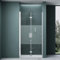 Mai & Mai Paroi de Douche en niche 80x190cm Pare Douche Transparent Porte Pivotante Pliante avec Revêtement Nano Easy Clean Teramo26MS