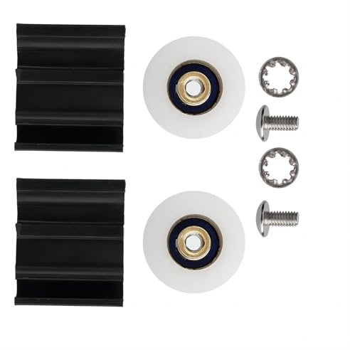 VIFERR Greenhouse Door Wheels, Greenhouse Sliding, 22mm Plastic Halls Greenhouses Door Wheel Rollers Replacement Kits 2 Pcs for Sliding Doors Runners Roller