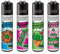 Clipper Feuerzeuge, Set mit 4 Stück, außergewöhnliche Motive (Sweeds #2)