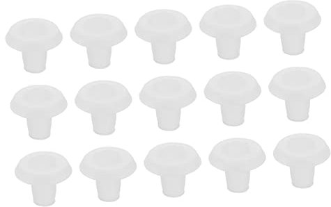 FUNOMOCYA 30 Stück Transparente Pom Untere Schienenstopfen für Jalousien mit Langer Lebensdauer und Einfachem Design für Zuhause und Büro