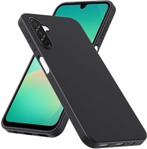 WFTE Hülle für Samsung Galaxy A26/Samsung Galaxy A17 5G Handyhülle [Ultra Dünn][Passgenau Dünn Matt] Premium TPU Silikon Case Schutzhülle Weiche Staubabweisend Hülle für Samsung A26/A17- Schwarz