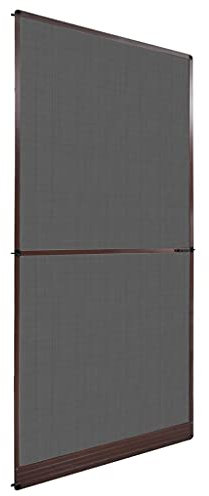 BOWEKAM Home & Garden - Zanzariera a battente per porta, 120 x 240 cm, colore: Marrone