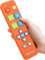 EZclicker Télécommande universelle à gros bouton pour TV (orange) simple et facile à utiliser, idéale pour les personnes âgées, fonctionne avec les grandes marques de télévision (2 piles AAA non