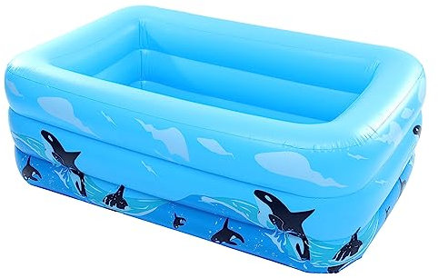 Toyvian Piscine Gonflable Natation Enfant Radeaux Gonflables De Piscine Piscines Matelas à Eau Piscine pour Bébé Gonflable Intérieure Extérieure Blue PVC