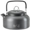 Trail 0.8L Camping Kettle, Lightweight Compact Hard Anodised Aluminium, Fast Boiling, Rust Resistant, Folding Heat Resistant Silicone Handle, Stove Top Outdoor Travel Kettle with Mesh Bag (0.16kg)