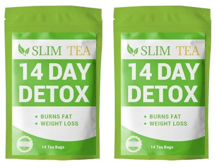 Detox Tee für Abnehmen, 14 Tage Kräuter Tees zur Gewichtsreduktion, Tee Zum Abnehmen, 14 Beutel Fatburner Tee, Sanfte Entgiftung Und Reinigung, Gewichtsreduktion Abbau Bauchfett