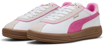 PUMA Damen Club Klassika Sneakers 35.5, White Pink Pixel Vapor Gray