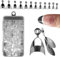 240PCS Short Almond Nail Tips - Soft Gel Extensions - Half Matte Clear Artificial Covers for DIY Manicure and Salon Use - 12 Sizes (Transparent)