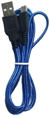 dieendao 3DS Power Charging Lead,Braided USB Charger Cable Compatible with Nintendo New 3DS XL/3DS,3DS XL,3DS,New 2DS XL/2DS,2DS XL/2DS,DSi/DSI XL Blue