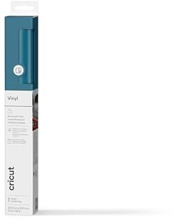 Cricut Permanent Adhesive Vinyl Sheet | 30.5 cm × 1.2 m | Gloss Turquoise | Self-Adhesive Vinyl for All Cutting Machines