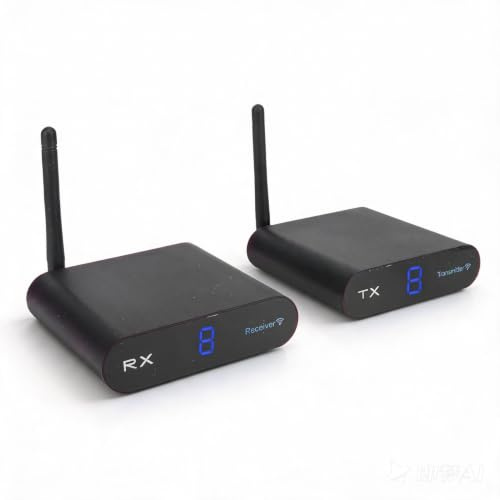 Ricevitore Del Trasmettitore Av Cheotime, Trasmettitore Audio Video E Ricevitore 2,4 Ghz Mittente Audio A 8 Canali Mittente Wireless Av Per Cavo In Streaming, Satellite