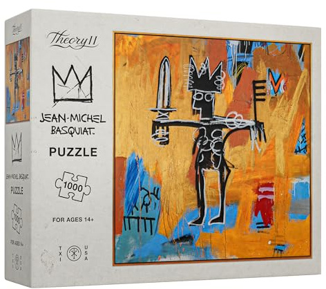 theory11 Basquiat Puzzle 1000 Teile Puzzle Offiziell | Lizenzartikel & Sammlerstücke, präzise Passform und Premium-Qualität, Zwischenpuzzle; Material: Spanplatte