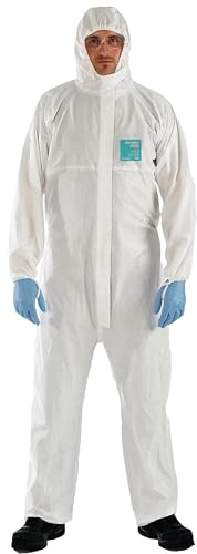 Ansell AlphaTec 2000 STANDARD Bound Model 111, Coverall (Type 5/6), White, Size 2 (S), 1 piece