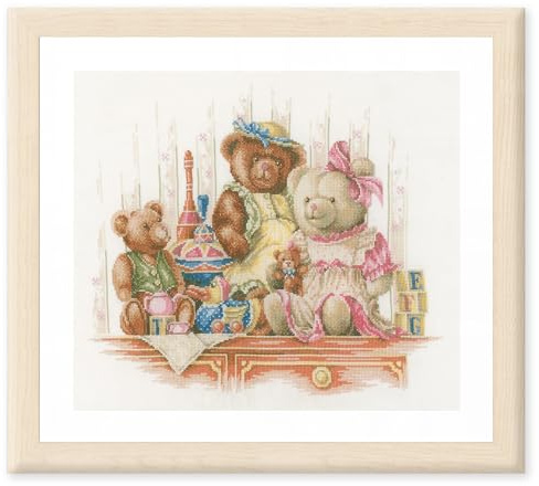 Vervaco Bears and Toys, Aida, Multi, 20.3 x 14.5 x 0.7 cm