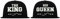 TRVPPY Baseball Kappe Snapback Cap The King & His Queen - Schwarz