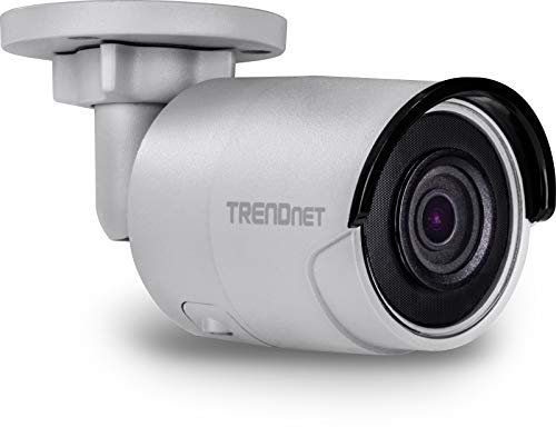 TRENDnet TV-IP318PI Indoor/ Outdoor 8MP 4K H.265 WDR PoE Bullet Netzwerk Kamera, Nachtsicht bis zu 30 M (98 ft.), Schutzklasse IP67