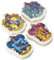Harry Potter Set mit 4 Radierern, 9 x 3 x 21,5 cm mehrfarbig