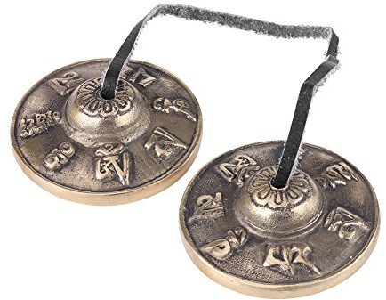 Tingsha Bells, Buddhismus aus Messing, handgefertigt, Yoga-Teller, religiöse Meditation, Musikinstrument