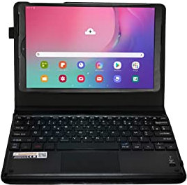 MQ para Galaxy Tab A 10.1 (2019) – Diseño francés – Funda con teclado Bluetooth con panel táctil multifunción para Samsung Galaxy Tab A 10.1 LTE SM-T515 WiFi SM-T510 | teclado francés AZERTY