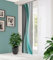 HOME in green 84070 ELANIA Schiebegardine aus recyceltem Polyester, halbtransparent, Farbe:Mint, Größe:245 x 60 cm, Anzahl:2er-Set (2X Motiv)