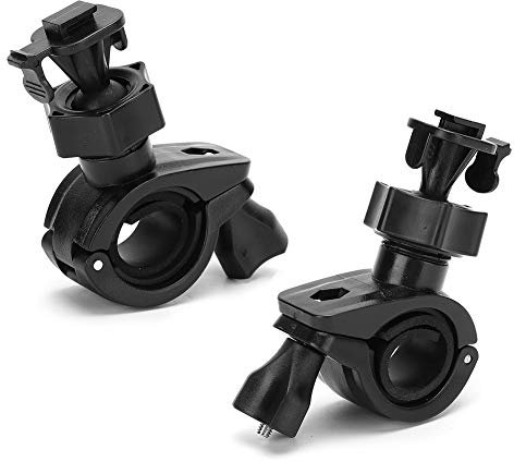Dpofirs 2 Stück Fahrradlenker Dashcam Halterung, 360 ° Rotation Kamera Fahrradhalterung Videorecorder Halterung für Fahrräder Fahrzeuge Motorrad(Kartensteckplatz mit Einer Schnalle)
