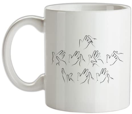 British Sign Language I Love You - 10oz - Ceramic Mug for Coffee/Tea