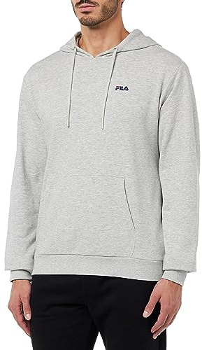FILA Herren Bengel Hoody, Light Grey Melange, XL