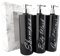 3 x Mrs Hinch PET Empty Refillable Bottles Shampoo Body Wash Shampoo 500ml With Chrome Lotion Tops For Soap Gel Liquid Luxury Bathroom Personalised Dispenser Pump Bottles Set (Black/Silver)