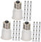 OSALADI 45 Stücke E12 Umwandlung Lampe Kopf Glühbirne Basis Konverter Glühbirne Adapter Lampenfassung E14 Verlängern Abs Glühbirne Weiß Birne Basis Konverter Lampenfassung Ersatz