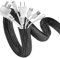 FITUEYES 2m-Φ32mm Cable Protection Cover Chewing-Proof Children and Pets, Flexible Cable Sleeve Cable Management TV and Computer - Black