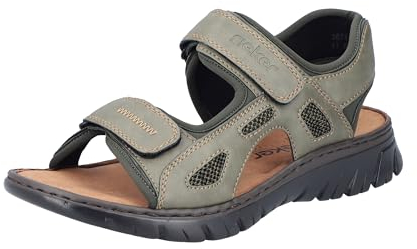 Rieker Homme 26761 Sandale, Vert, 42 EU