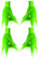 Dolkoic Erwachsene Grün Monster Handschuhe, 2 Paar, Plüsch, Kunstpelz, Verstellbarer Bund, M, Unisex, Weihnachten, Halloween, Cosplay, Grün