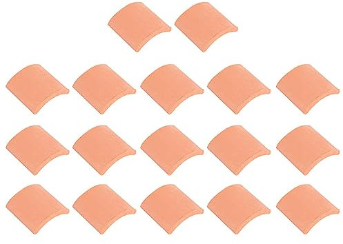 JIVIMOCO Juego de ConstruccióN de Modelo de Tejas de Techo de 200 Uds., Tejas en Miniatura Rojas para DecoracióN de JardíN de Cocina de Paisaje DIY