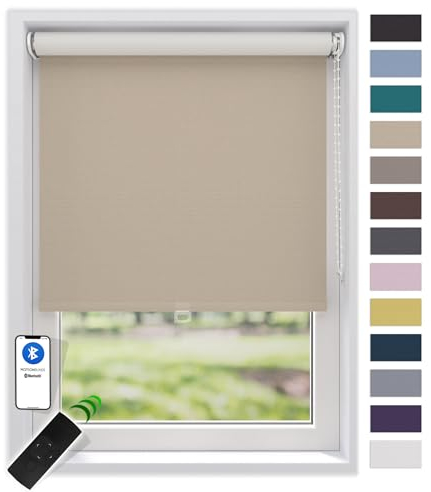 EFIXS Thermorollo White Reflex, Breiten: 40-240, Höhe bis 275 cm, Hier 140 x 190 cm (BxH) Kamel, Verdunklungsrollo, Kettenzug, Springrollo, Motor