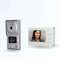 BT Security Portier interphone vidéo Neo 2 Fils pour 2 entrées - 1 Appartement - 2 platines - 1 écran Blanc - avec Lecteur de Badge