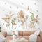 decalmile Wandtattoo Palme Blätter Boho Wandaufkleber Tropische Blätter Grüne Pflanzen Wandsticker Wohnzimmer Schlafzimmer Sofa Badezimmer Flur Wanddeko