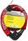 Candado blindado 555-22 x 1000 mm en rojo | Candado resistente y endurecido para bicicleta con funda protectora de lona y llave | acero antirrobo para máxima seguridad