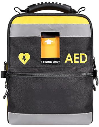 CHANGLKJ AED-Defibrillator-Rucksack, AED-Aufbewahrungs-Medizintasche Mit Verstellbarem Riemen Und Reflektierenden Streifen, Zweilagiges Design Und Strapazierfähiges Wasserdichtes Gewebe, Zum Wandern