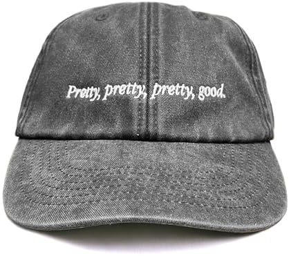 Vivian Flytrap Unisex Pretty Pretty Pretty Good Bestickte Dad-Baseballkappe - Washed Black - One Size