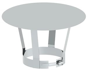 Kamin/Schornstein Regenhaube aus Edelstahl für einwandige Schornsteine, Durchmesser 180 mm