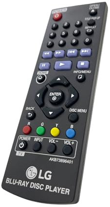 Genuine Replacement DVD Remote Control For LG AKB73896401 Blue-Ray Player