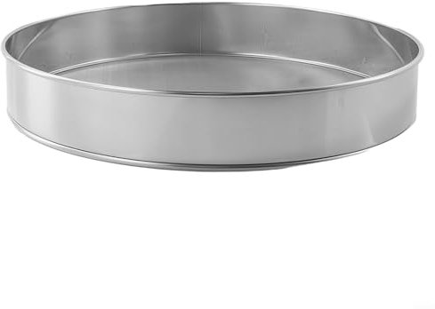 Stainless Steel Flour Sieve, 15cm/30cm Handheld Round Flour Sieve, 40 Mesh Superfine Flour Sieve, Kitchen Fine Mesh Oil Strainer Sifter Sugar Filter(30CM)